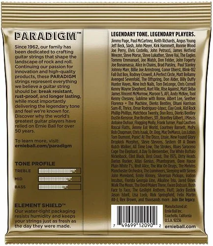 Ernie Ball 2090 Paradigm (10-50) Комплект струн для акустической гитары.